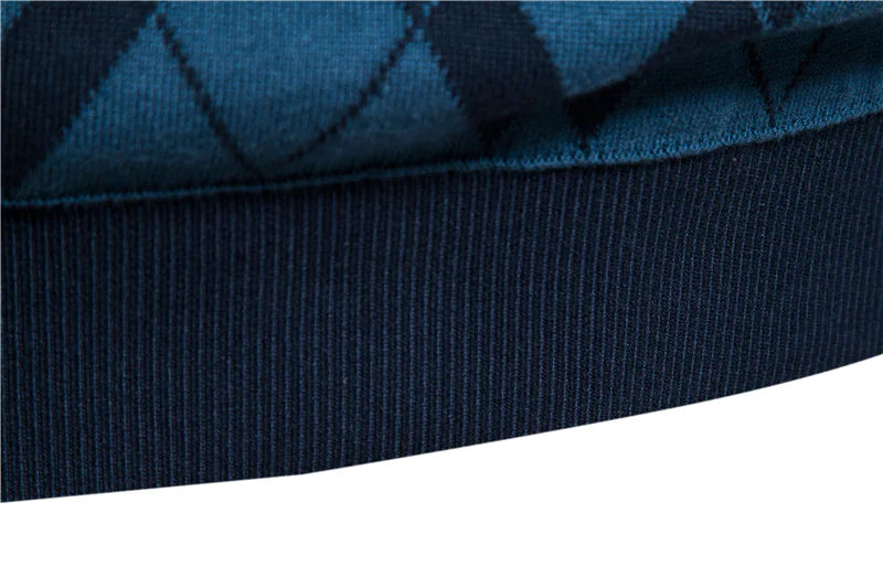 Half Zip British Long Sleeve Men's Sweater WEM Support (www.WEM.support)