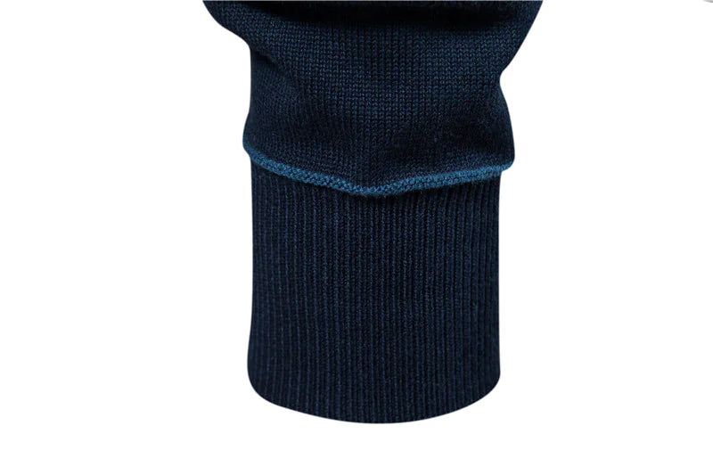 Half Zip British Long Sleeve Men's Sweater WEM Support (www.WEM.support)