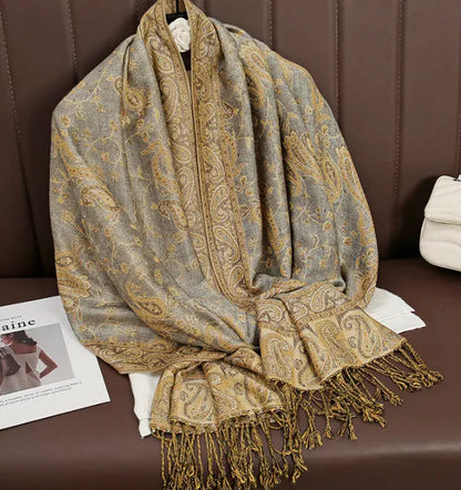 Cashmere Shawl – Women's Printed Warm Scarf WEM Support (www.WEM.support)