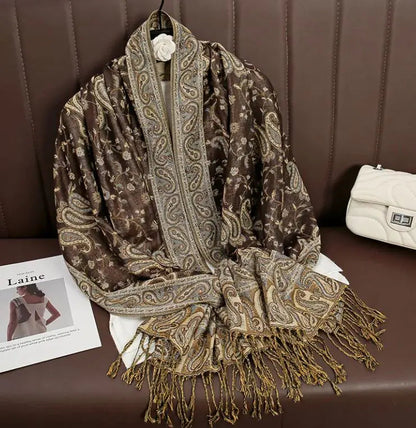 Cashmere Shawl Women's Printed Warm Scarf WEM Support (www.WEM.support)