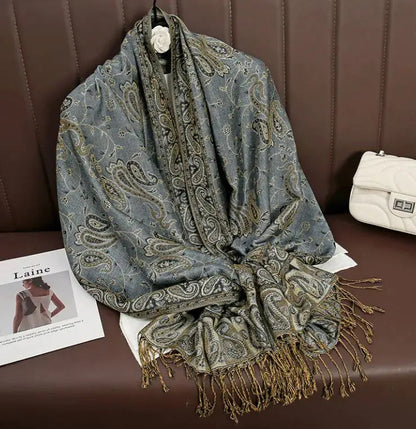 Cashmere Shawl Women's Printed Warm Scarf WEM Support (www.WEM.support)