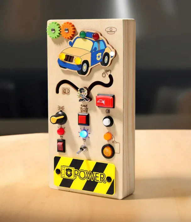 Little Driver Wooden Puzzle Wheel WEM Support (www.WEM.support)