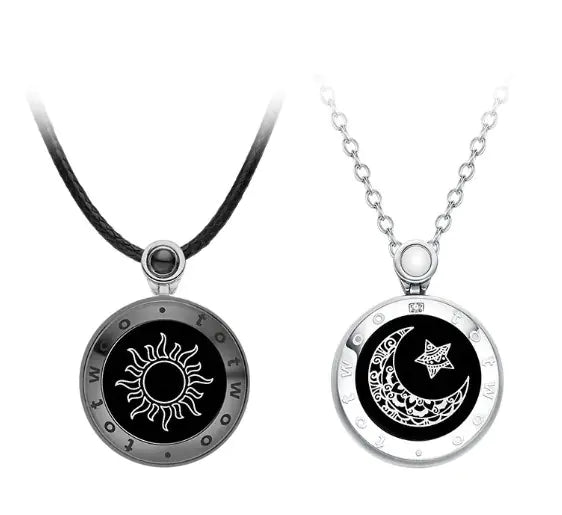 Sun And Moon Lovers Necklace WEM Support (www.WEM.support)