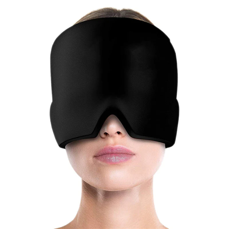 Migraine Relief Hat Mask - Cold Compress Hood WEM Support (www.WEM.support)