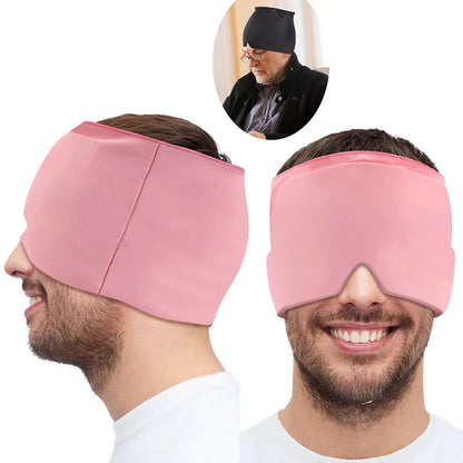 Migraine Relief Hat Mask - Cold Compress Hood WEM Support (www.WEM.support)