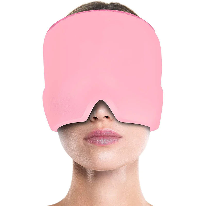Migraine Relief Hat Mask - Cold Compress Hood WEM Support (www.WEM.support)