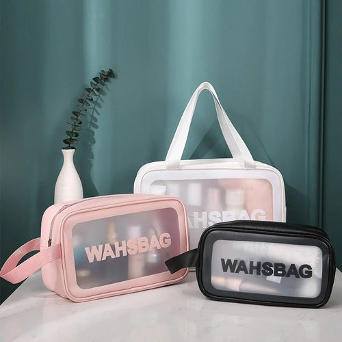 Transparent Makeup and Wash Bag Set WEM Support (www.WEM.support)