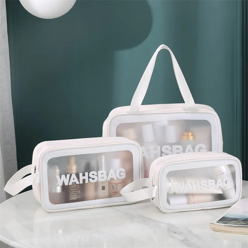 Transparent Makeup and Wash Bag Set WEM Support (www.WEM.support)