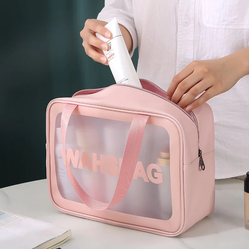 Transparent Makeup and Wash Bag Set WEM Support (www.WEM.support)