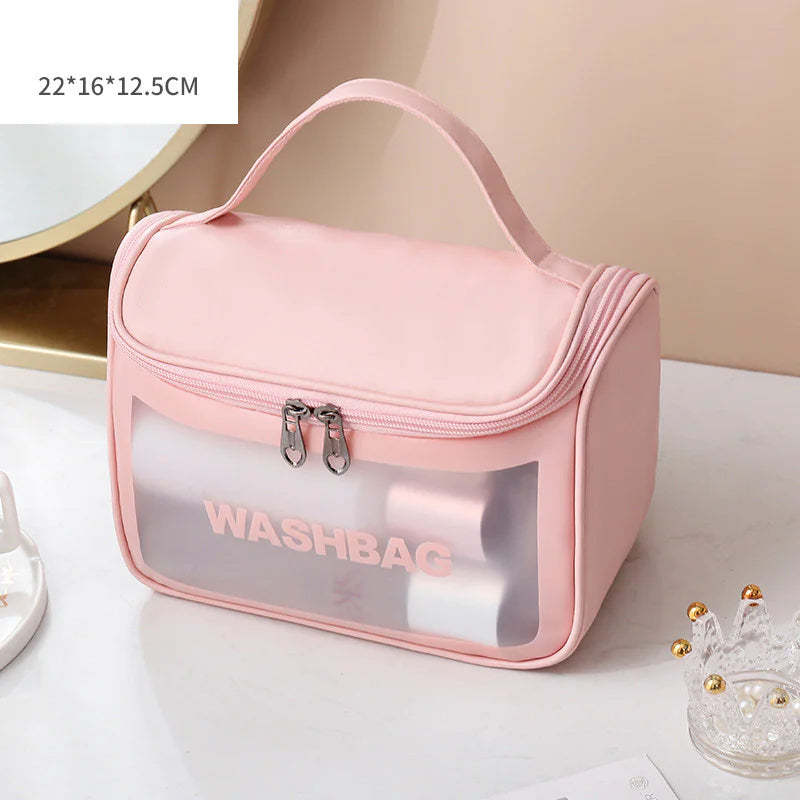 Transparent Makeup and Wash Bag Set WEM Support (www.WEM.support)