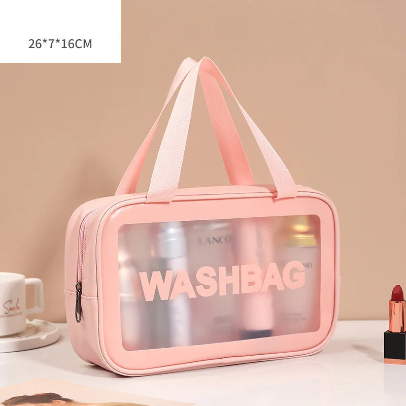 Transparent Makeup and Wash Bag Set WEM Support (www.WEM.support)