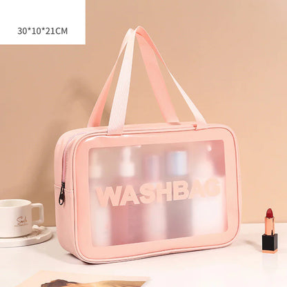 Transparent Makeup and Wash Bag Set WEM Support (www.WEM.support)