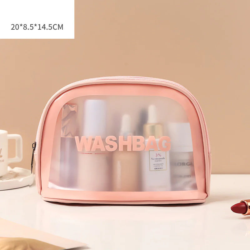 Transparent Makeup and Wash Bag Set WEM Support (www.WEM.support)