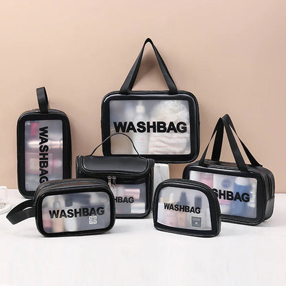 Transparent Makeup and Wash Bag Set WEM Support (www.WEM.support)