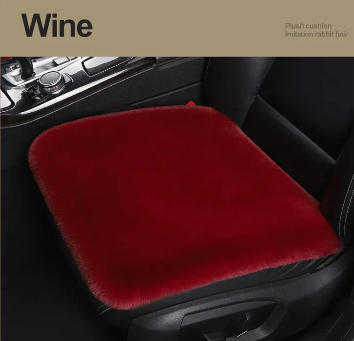 Car Seat Winter Plush Cushion WEM Support (www.WEM.support)