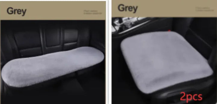 Car Seat Winter Plush Cushion WEM Support (www.WEM.support)