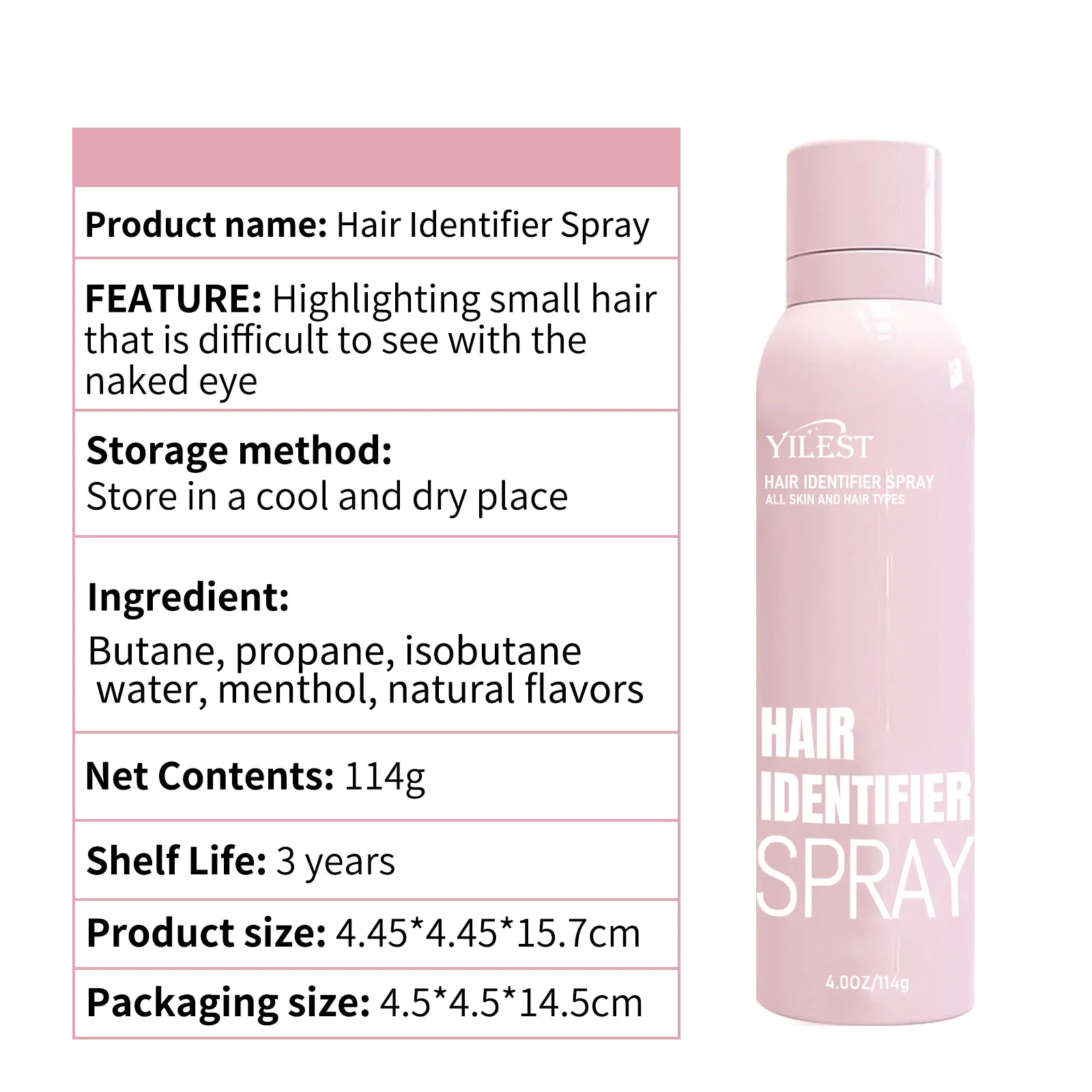Hair Identification Spray WEM Support (www.WEM.support)