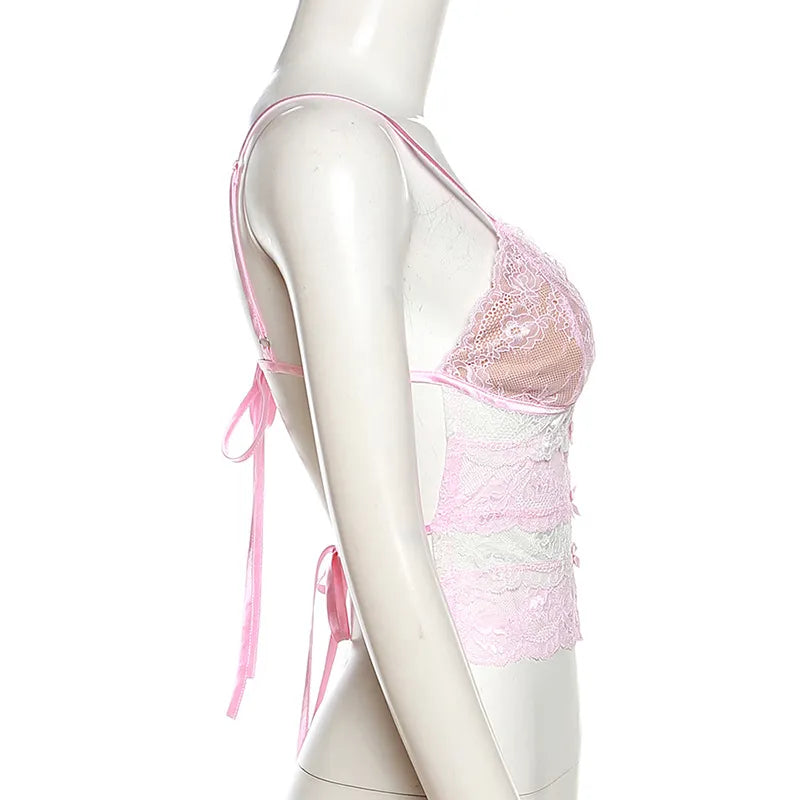 U-neck Backless Crochet Slim-fit Tank Top WEM Support (www.WEM.support)