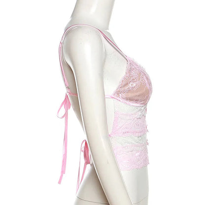 U-neck Backless Crochet Slim-fit Tank Top WEM Support (www.WEM.support)