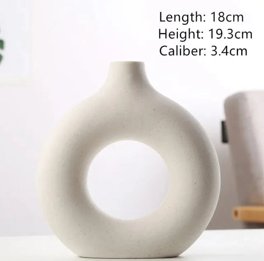 Frosted Biscuit Flower Vase WEM Support (www.WEM.support)