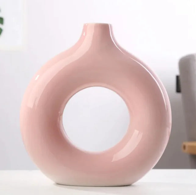 Frosted Biscuit Flower Vase WEM Support (www.WEM.support)