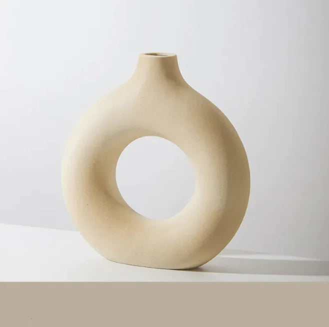 Frosted Biscuit Flower Vase WEM Support (www.WEM.support)