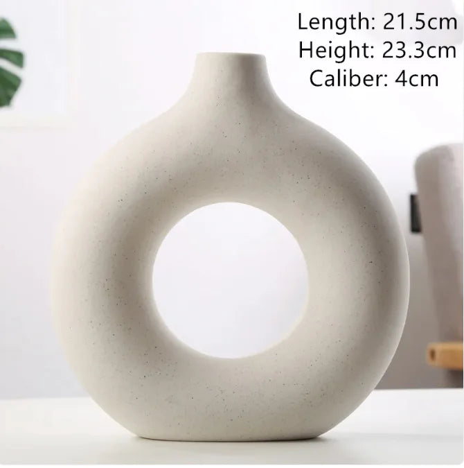 Frosted Biscuit Flower Vase WEM Support (www.WEM.support)