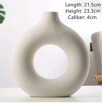 Frosted Biscuit Flower Vase WEM Support (www.WEM.support)