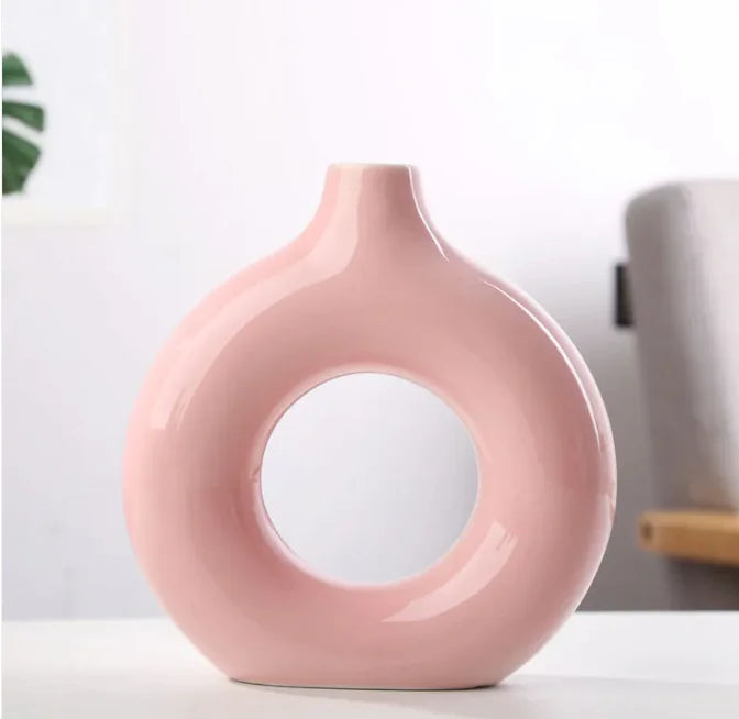 Frosted Biscuit Flower Vase WEM Support (www.WEM.support)