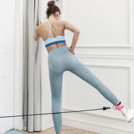 D-Ring Power Ankle Strap - Hip Stretch & Strength Trainer WEM Support (www.WEM.support)