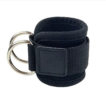 D-Ring Power Ankle Strap - Hip Stretch & Strength Trainer WEM Support (www.WEM.support)