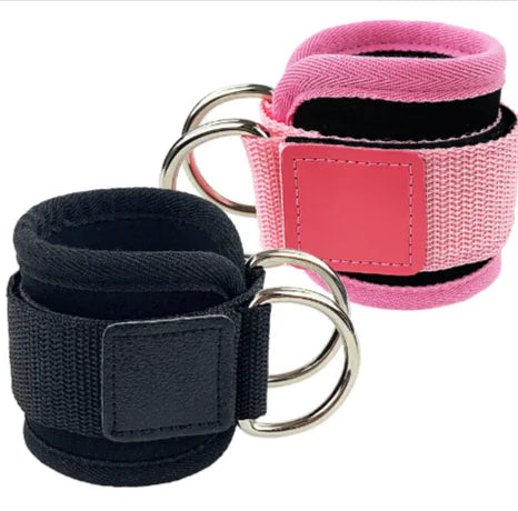 D-Ring Power Ankle Strap - Hip Stretch & Strength Trainer WEM Support (www.WEM.support)