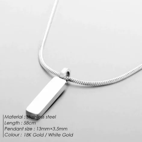 Stainless Steel Celebrity Clavicle Chain – Trendy Sweater Necklace WEM Support (www.WEM.support)