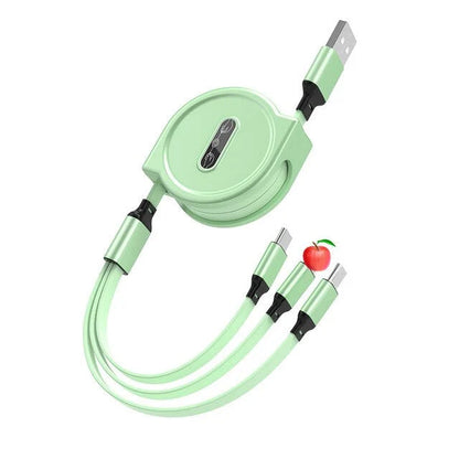 3 in 1 Retractable USB Cable WEM Support (www.WEM.support)