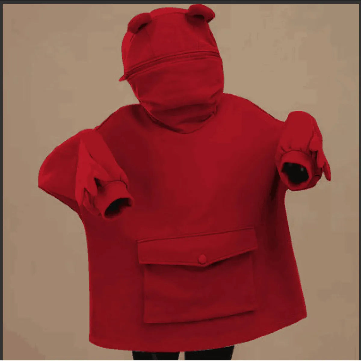 Frog Hooded Lazy Coat Jacket WEM Support (www.WEM.support)