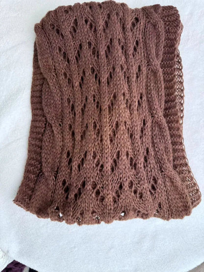 Knitted Double Sleeve Shawl WEM Support (www.WEM.support)