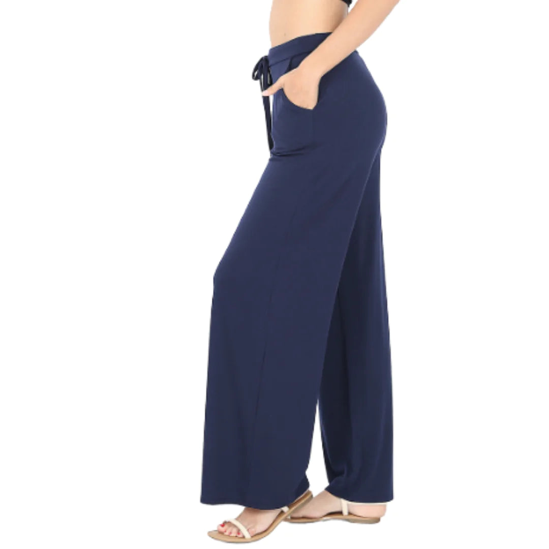 Drawstring Comfy Pants -Navy WEM Support (www.WEM.support)