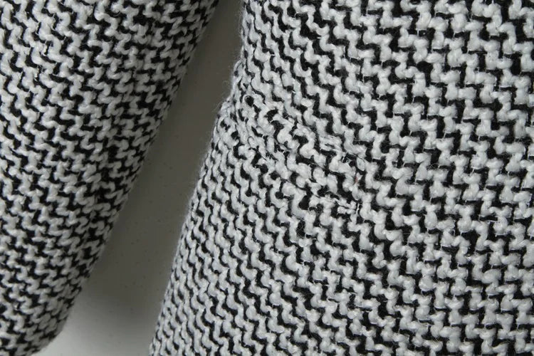 European Houndstooth Wool Coat WEM Support (www.WEM.support)