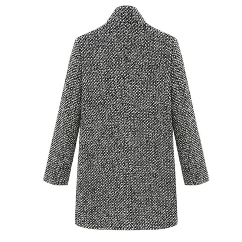 European Houndstooth Wool Coat WEM Support (www.WEM.support)