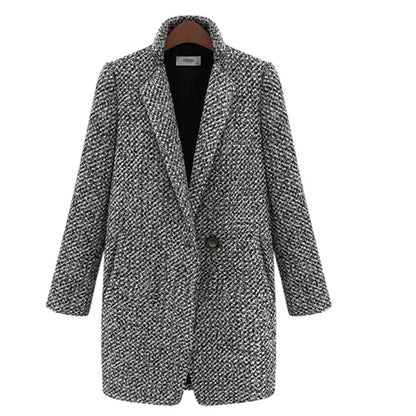 European Houndstooth Wool Coat WEM Support (www.WEM.support)