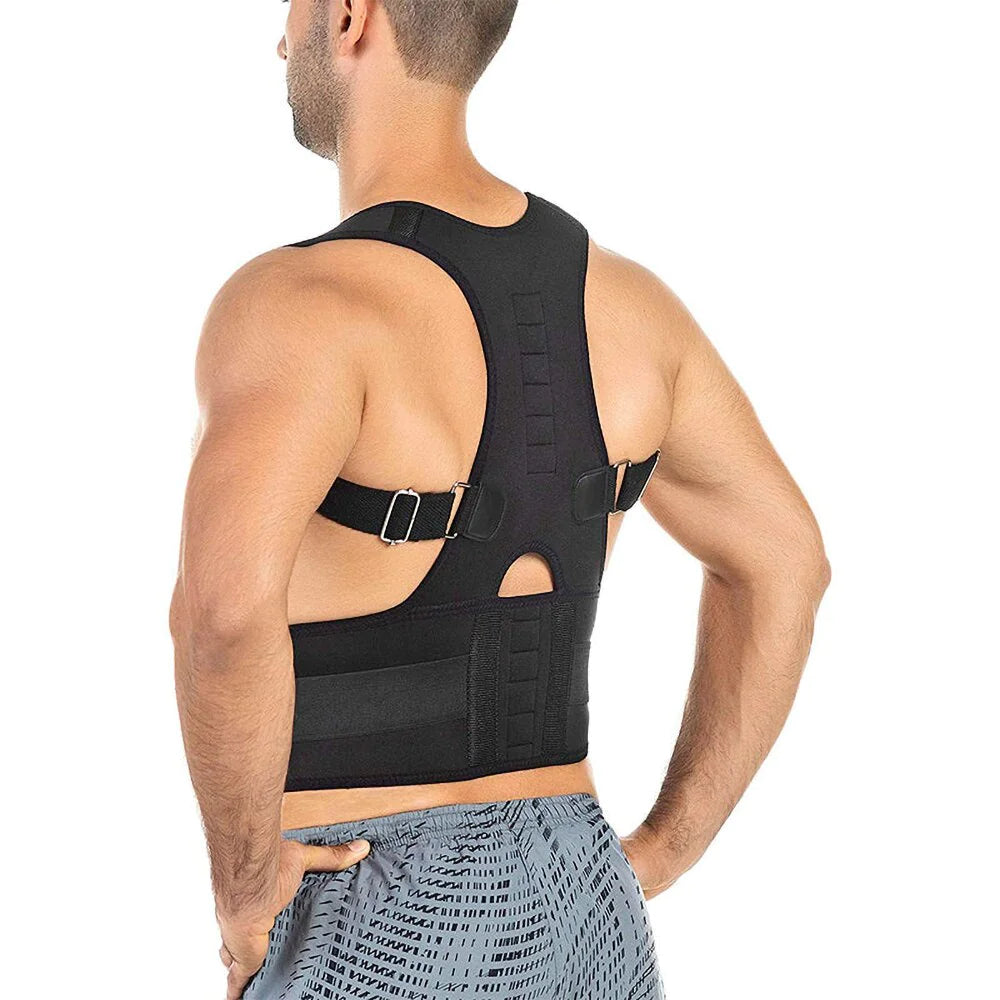 Posture Corrector Support Magnetic Back Shoulder Brace Belt Band For Men Women WEM Support (www.WEM.support)