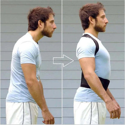 Posture Corrector Support Magnetic Back Shoulder Brace Belt Band For Men Women WEM Support (www.WEM.support)