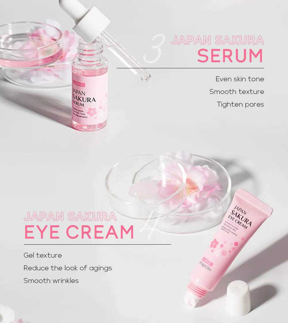 Japan Sakura Skin Care Set WEM Support (www.WEM.support)