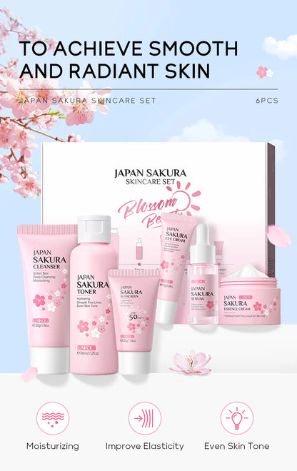 Japan Sakura Skin Care Set WEM Support (www.WEM.support)