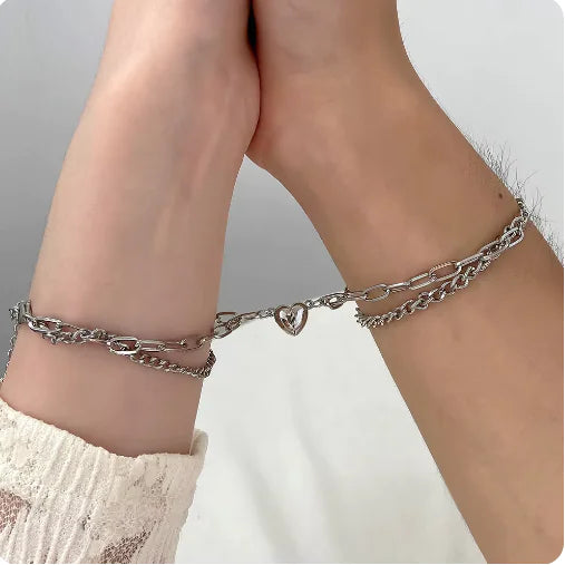 Magnetic Love Link Couple Bracelets – Perfect Valentine’s Gift WEM Support (www.WEM.support)