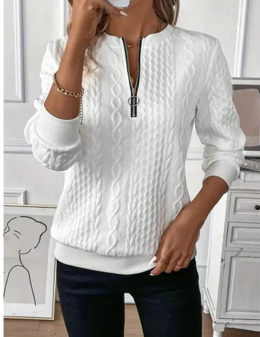 Quarter Zip Pullover Sweatshirt WEM Support (www.WEM.support)