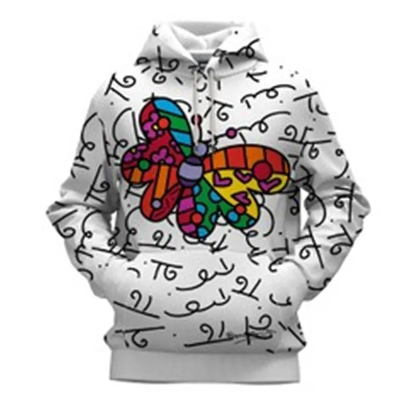 New Loose Large Size Cross-Border Wholesale Digital Printing Hooded Jacket WEM Support (www.WEM.support)