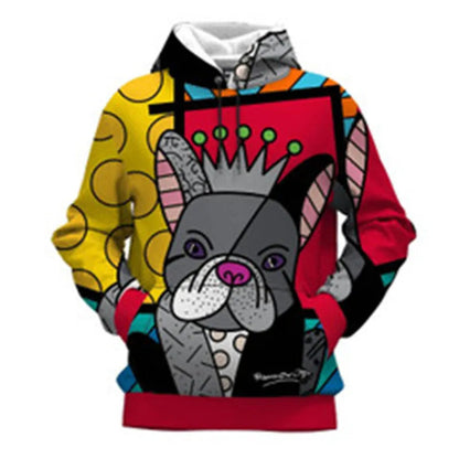 New Loose Large Size Cross-Border Wholesale Digital Printing Hooded Jacket WEM Support (www.WEM.support)