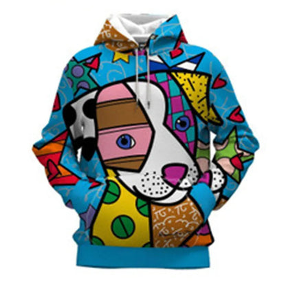 New Loose Large Size Cross-Border Wholesale Digital Printing Hooded Jacket WEM Support (www.WEM.support)