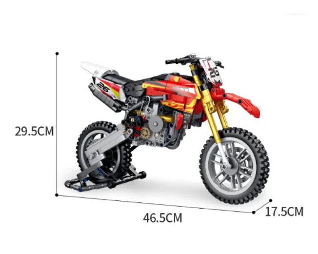 Building Blocks Motorcycle Toy WEM Support (www.WEM.support)
